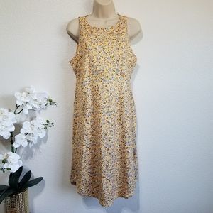 Prana Yellow Floral Dress